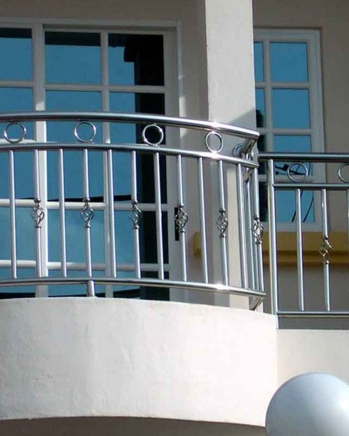 ringhiera in acciaio inox