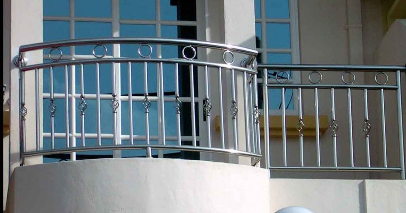 ringhiera in acciaio inox